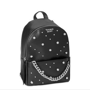 Victoria's secret small black city backpack studded front mini bag